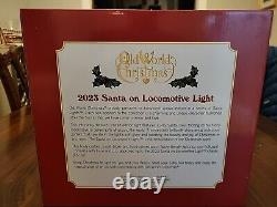 Old World Christmas 2023 Santa on Locomotive Light New Open Box UNUSED OOP