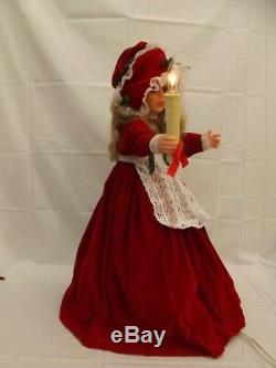 Original Vtg Santas Best 26 Victorian Animated Illuminated Christmas Doll Box
