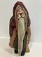 Patricia Cobb Folk Art Hand Carved Wood Santa 1996 Inscribed. 6 1/2 Tall
