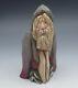 Patricia Cobb Folk Art Hand Carved Wood Santa Old World Santa Blue Robe Signed