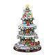 Peanuts Gang Moving & Lighted Christmas Tree Sculpture Holiday Statue New