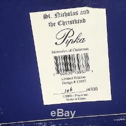Pipka 2000 St. Nicholas and the Christkind #13937 Memories of Christmas Signed