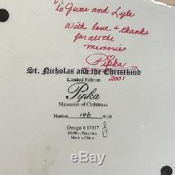 Pipka 2000 St. Nicholas and the Christkind #13937 Memories of Christmas Signed
