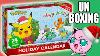 Pokemon Holiday Advent Calendar Unboxing Opening Cute Christmas Figures And More
