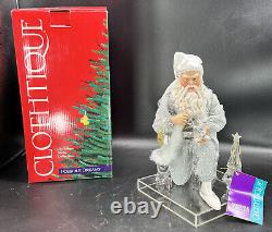 Possible Dreams Clothtique Santa Crystal Christmas Box Tags Base 2000 RARE 15093