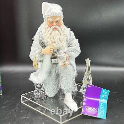 Possible Dreams Clothtique Santa Crystal Christmas Box Tags Base 2000 RARE 15093