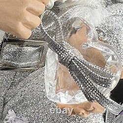 Possible Dreams Clothtique Santa Crystal Christmas Box Tags Base 2000 RARE 15093