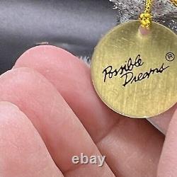 Possible Dreams Clothtique Santa Crystal Christmas Box Tags Base 2000 RARE 15093