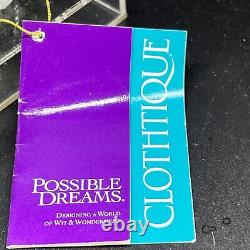 Possible Dreams Clothtique Santa Crystal Christmas Box Tags Base 2000 RARE 15093