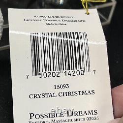 Possible Dreams Clothtique Santa Crystal Christmas Box Tags Base 2000 RARE 15093