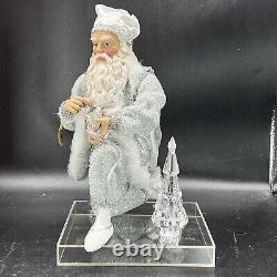 Possible Dreams Clothtique Santa Crystal Christmas Box Tags Base 2000 RARE 15093