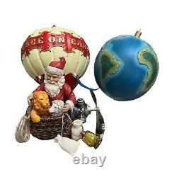 Possible Dreams Flights Of Fancy Peace On Earth Santa Hot Air Balloon Mobile