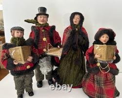 QVC Valerie Parr Hill Family 4pc. Set Holiday Christmas Dickens CAROLERS New