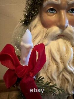 RAGON HOUSE 20 LIGHTED Set Of 2 Santas. Beautiful Oversized Christmas Decor