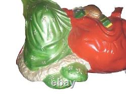 RARE 1970s Ceramic Mrs Claus Statue 16 RARE Atlantic Mold Figurine Handpainted