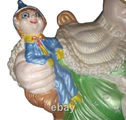 RARE 1970s Ceramic Mrs Claus Statue 16 RARE Atlantic Mold Figurine Handpainted