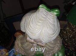 RARE 1970s Ceramic Mrs Claus Statue 16 RARE Atlantic Mold Figurine Handpainted