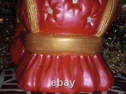 RARE 1970s Ceramic Mrs Claus Statue 16 RARE Atlantic Mold Figurine Handpainted