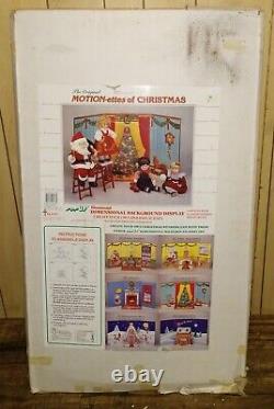 RARE 1992 Telco Motionettes Christmas Tree Pop-up Dimensional background Display