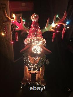 RARE 26 Puleo Fiber Optic Holiday Christmas Reindeer Outdoor/Indoor Super cute