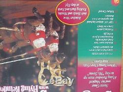 RARE 27 Gemmy CHRISTMAS Sleighride Santa w Flying Reindeer new in box