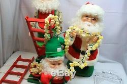RARE 31 1994 Santa's Best Animated Elf Ladder Trimming Tree Christmas Music