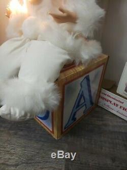 RARE!'95 Telco Motionettes Of Christmas Animated Lighted Eskimo Snow Baby Doll