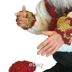 RARE Demdaco Drolleries Sitting Christmas Elf Big Figurine Happy 20x13x12 No Box