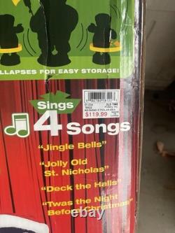 RARE Gemmy 3-Piece Band Polar Bear & Sing-guins Penguins Animated 36 Tall READ