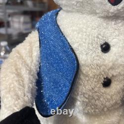 RARE HTF Vintage Gemmy Singing Spinning Snowflake Snowman Partially Working