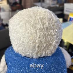 RARE HTF Vintage Gemmy Singing Spinning Snowflake Snowman Partially Working