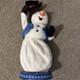 Rare Htf Vintage Miser Spinning Snowflake Snowman Clean Works