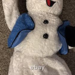RARE HTF Vintage Miser Spinning Snowflake Snowman Clean Works