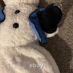 RARE HTF Vintage Miser Spinning Snowflake Snowman Clean Works