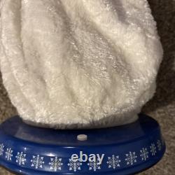 RARE HTF Vintage Miser Spinning Snowflake Snowman Clean Works