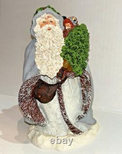 RARE JUNE MCKENNA 1989 SANTA With TREE FIGURINE SIGNED 1819/7500 7'' PERFECT