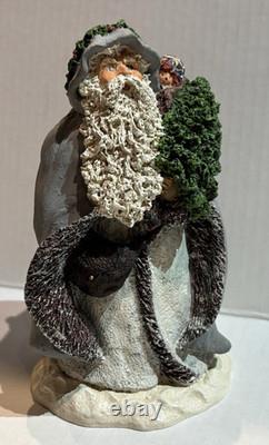 RARE JUNE MCKENNA 1989 SANTA With TREE FIGURINE SIGNED 1819/7500 7'' PERFECT