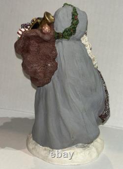 RARE JUNE MCKENNA 1989 SANTA With TREE FIGURINE SIGNED 1819/7500 7'' PERFECT