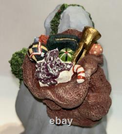 RARE JUNE MCKENNA 1989 SANTA With TREE FIGURINE SIGNED 1819/7500 7'' PERFECT