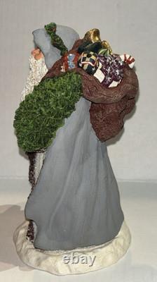 RARE JUNE MCKENNA 1989 SANTA With TREE FIGURINE SIGNED 1819/7500 7'' PERFECT