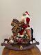 Rare Karen Didion Collection Lighted Rocking Horse Santa Christmas