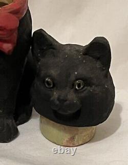 RARE Large Antique German Cat Candy Container Early 1900s BIG & Fabulous