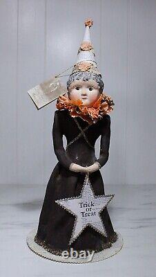 RARE Large Dee Foust BETHANY LOWE Hand Painted HALLOWEEN Paper Mache Figure