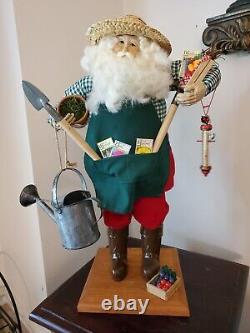 RARE Lynn Haney 1994 Gardening Santa Style #161 Nice