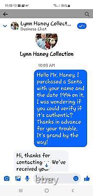 RARE Lynn Haney 1994 Gardening Santa Style #161 Nice