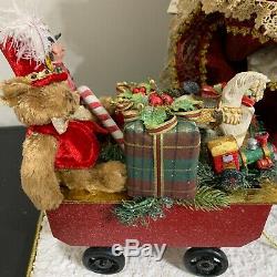 RARE Mark Roberts Extra Large Santa with Wagon 30 #52/250 #51-27170 heavy base