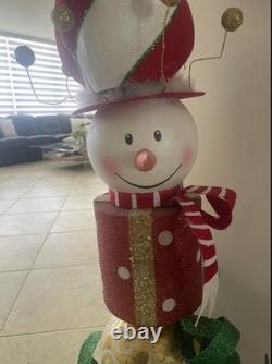 RARE Mark Roberts Grand Santa Finial #25-28722 /Grand Snowman Finial #25-28720