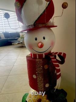 RARE Mark Roberts Grand Santa Finial #25-28722 /Grand Snowman Finial #25-28720
