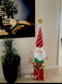 RARE Mark Roberts Grand Santa Finial #25-28722 /Grand Snowman Finial #25-28720