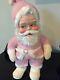 Rare Vintage Pink Rushton Santa Claus Doll 50s